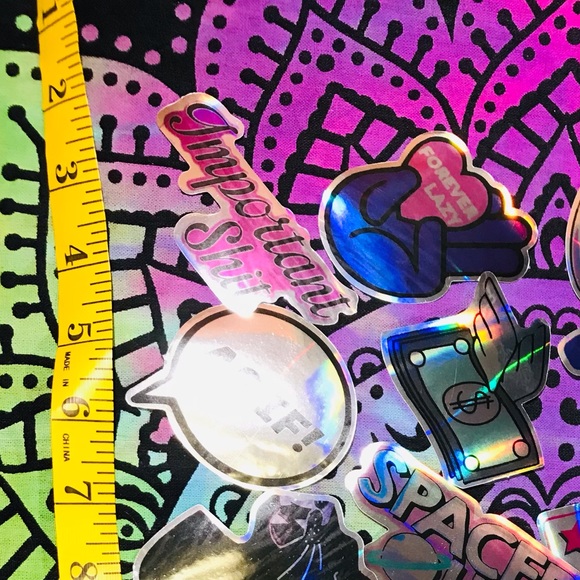 Important Shhh Metallic Prismatic Reflective Single Decor Sticker - Picture 5 of 14